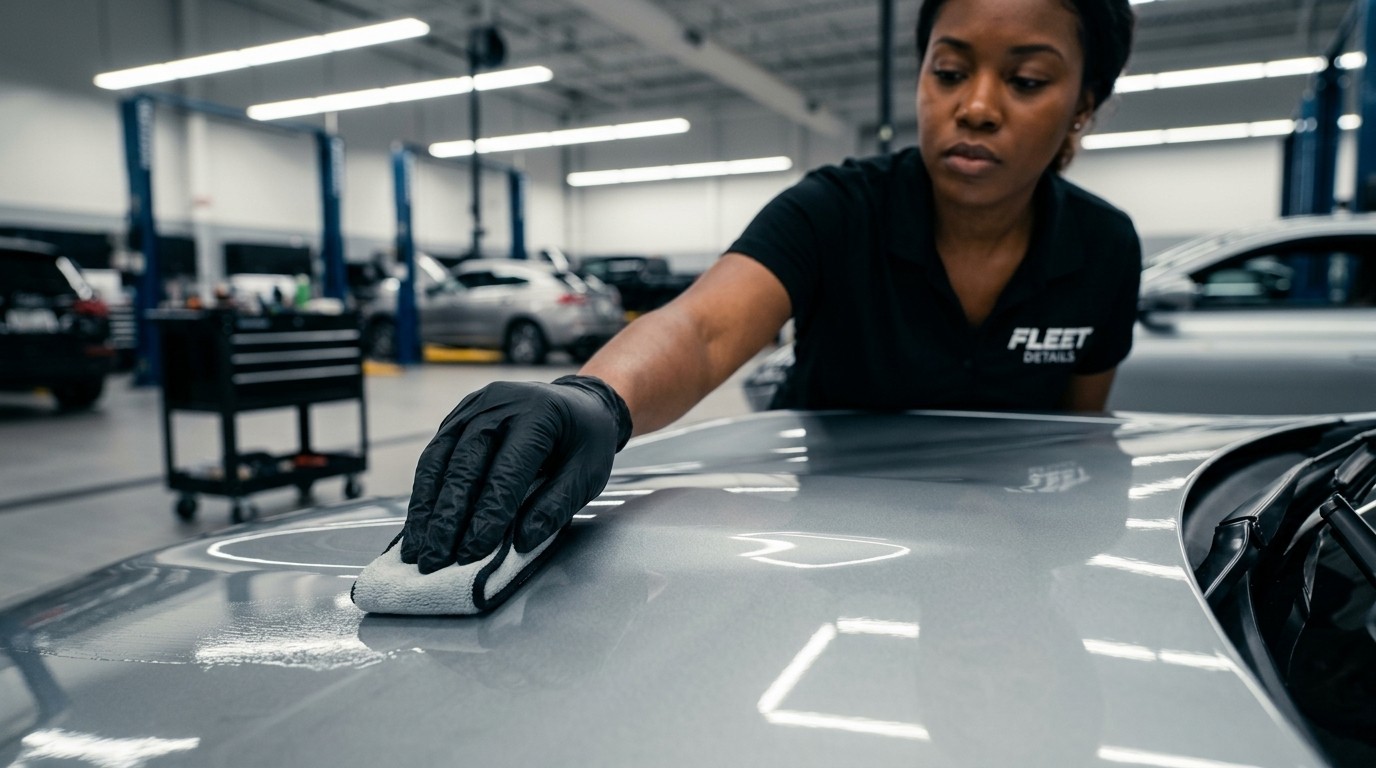 During - Commercial Detailing restoration by Fleet Details in Rockford