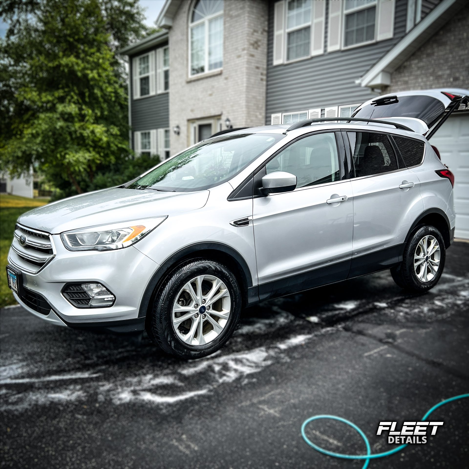 Showcase of beautiful Silver Ford Edge work by Fleet Details in Rockford