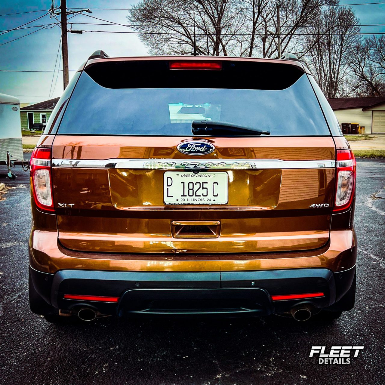 Polished Orange Ford Explorer service from Fleet Details