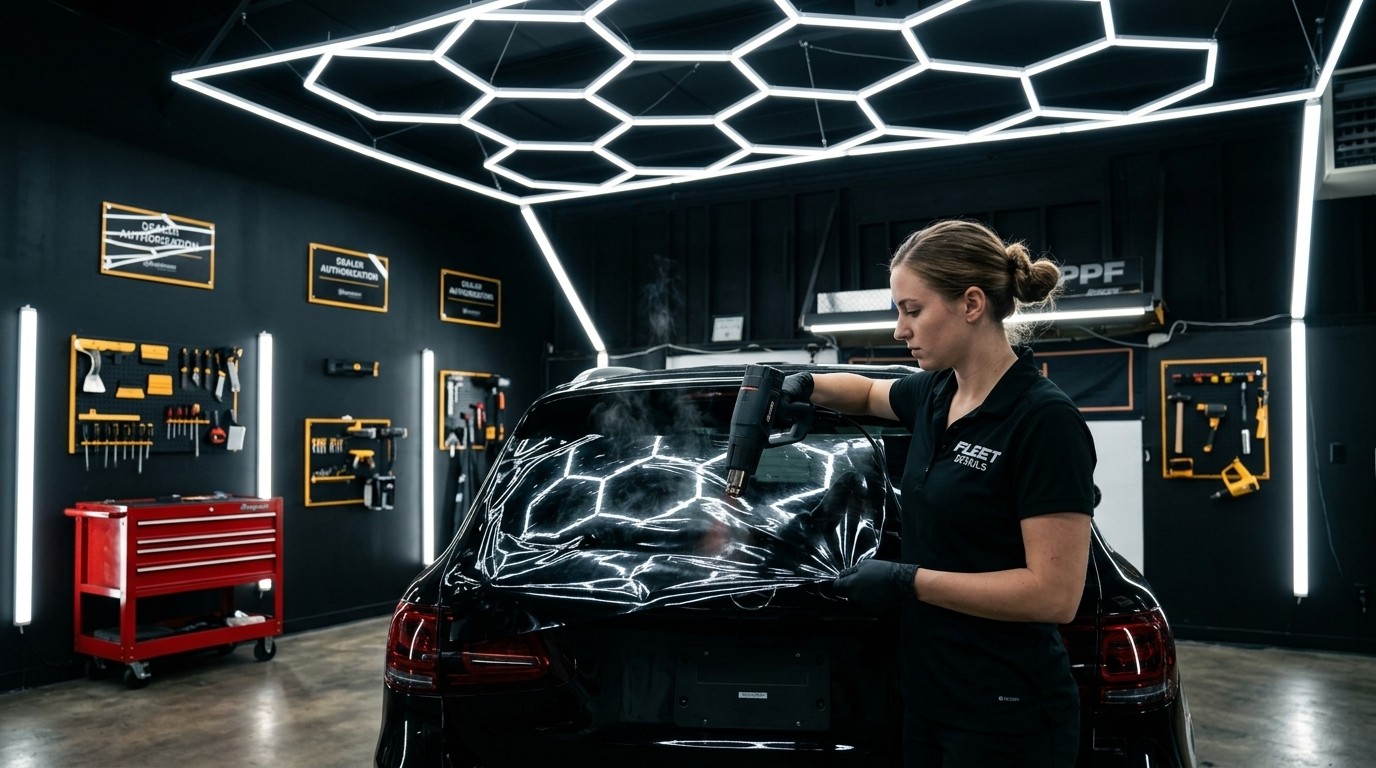 Gleaming Window Tinting care from Fleet Details