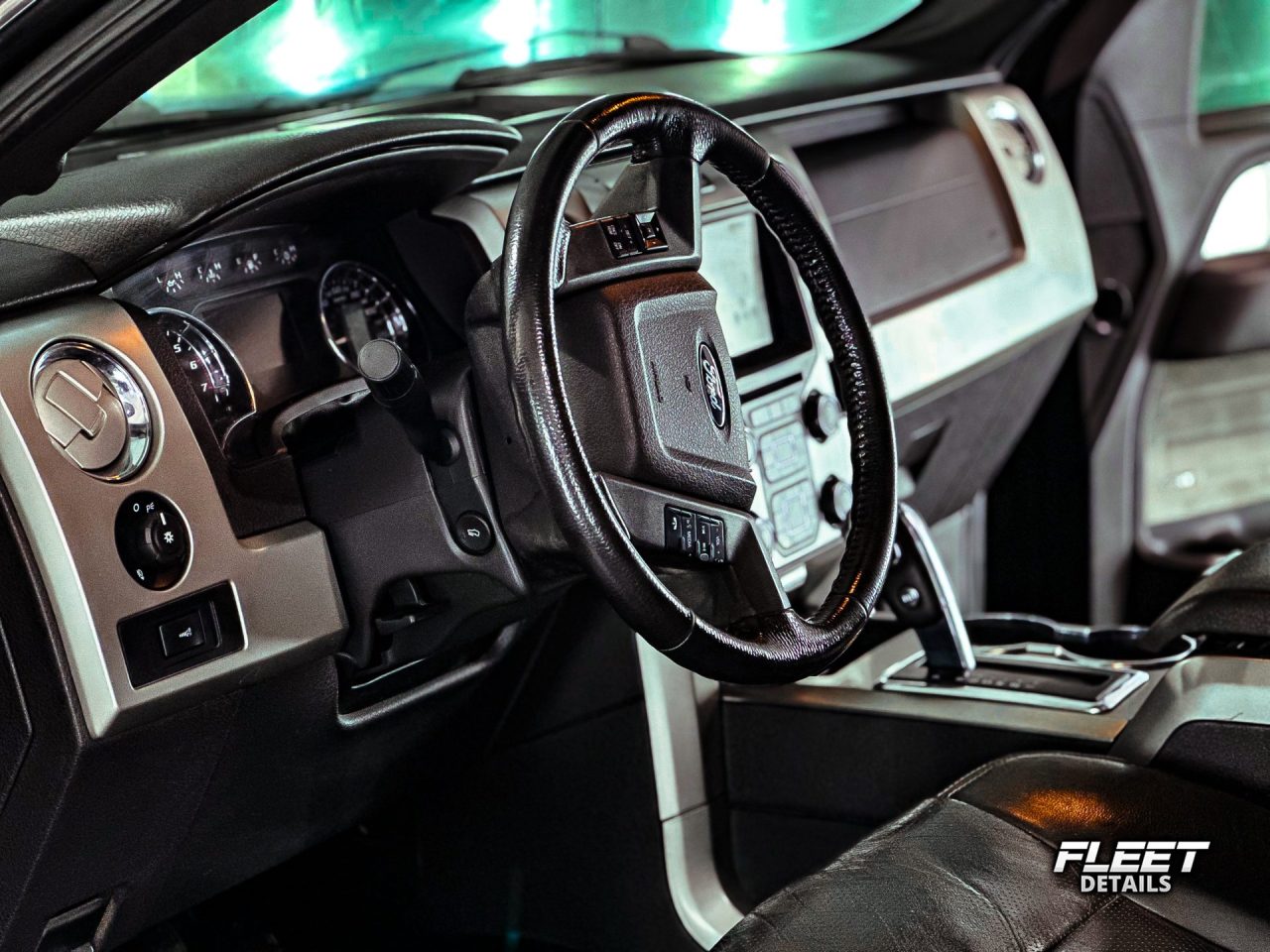 Black Ford F-150 done by Fleet Details in Rockford, IL