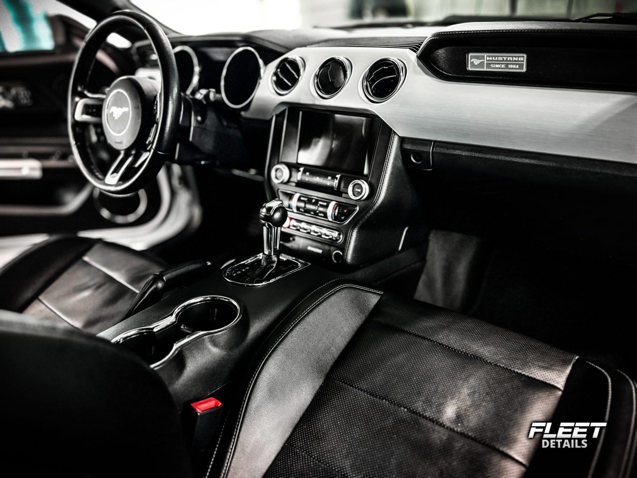 White Ford Mustang by Fleet Details - Rockford, IL
